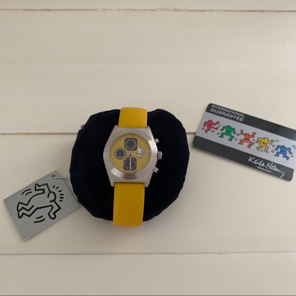 Keith Haring Other - Keith Haring Yellow Leather Watch